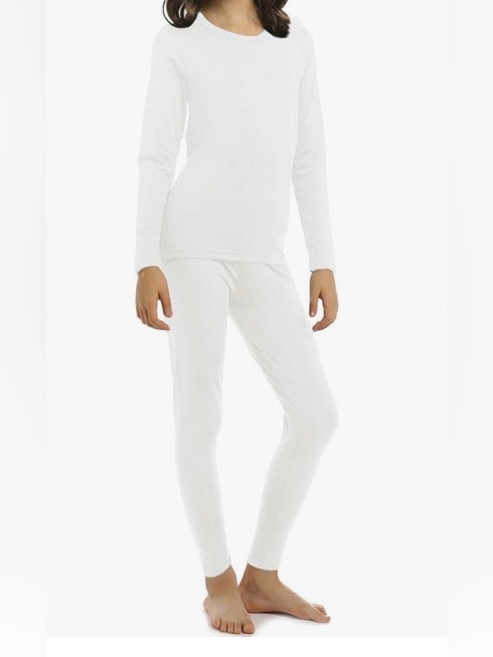 ViCherub Girls Thermal Underwear Set - Cream